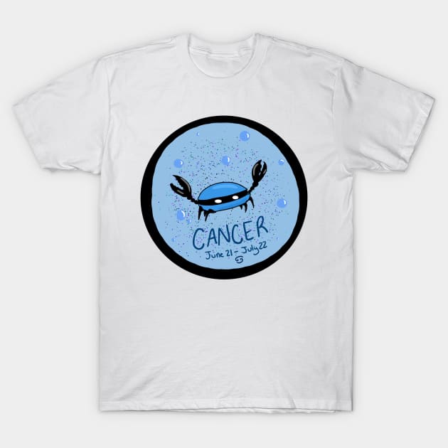 Cancer Crab T-Shirt by SeaglassSorcery